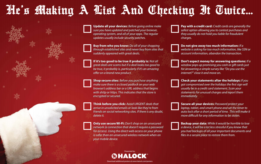 HALOCK Security Santa List