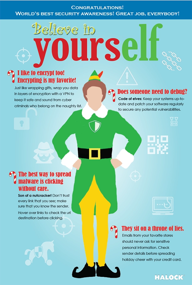 Cybersecurity Holiday ELF Poster
