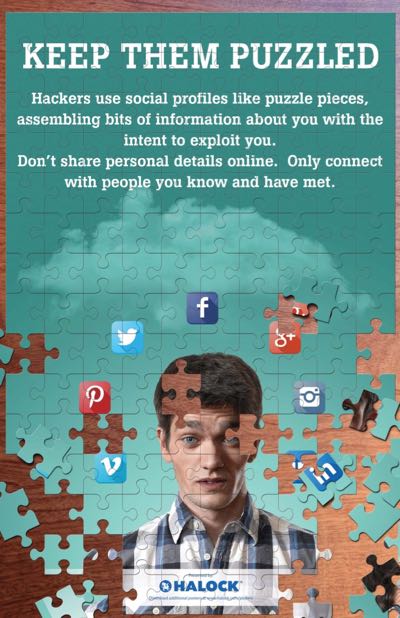 HALOCK Puzzled Social Engineering Poster