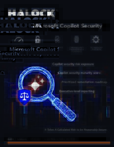 Microsoft Copilot Security Services HALOCK Brochure AI Risk